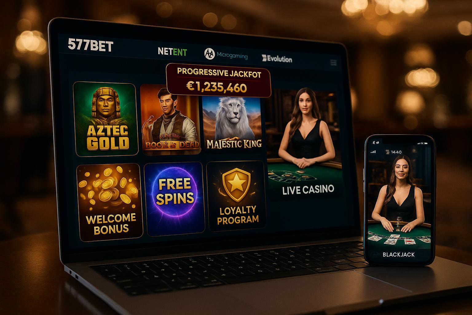 Jogos de cassino online 577BET
